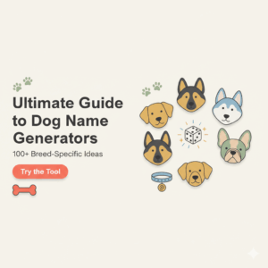 Dog name generator , breed specific dog names generator, funny dog names.