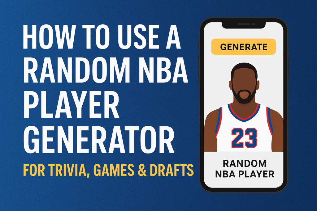 How to Use a Random NBA Player Generator