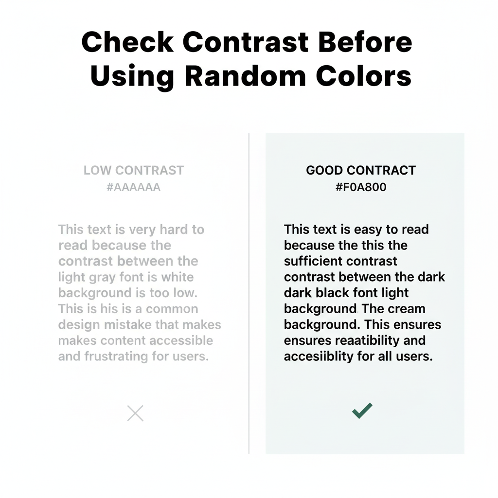 Mistakes Using Random Colors