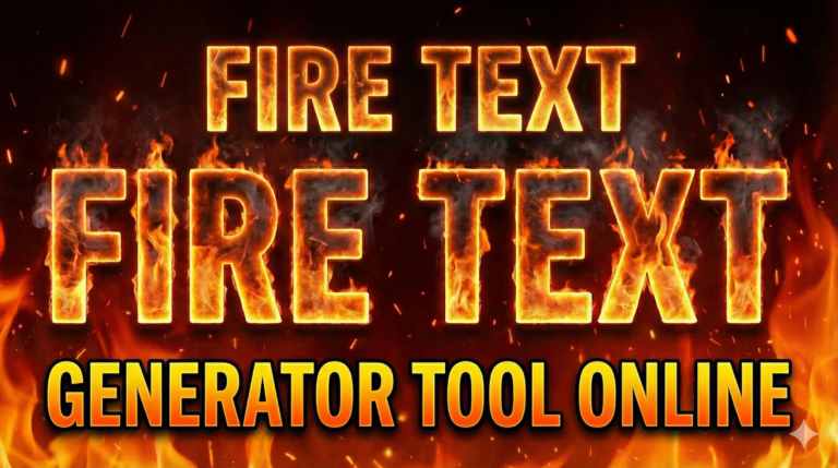 What Is a Fire Text Generator Tool Online?