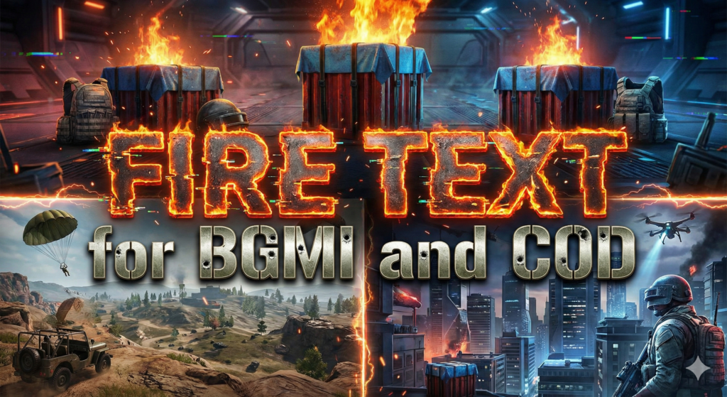 Fire Text for Gaming Names