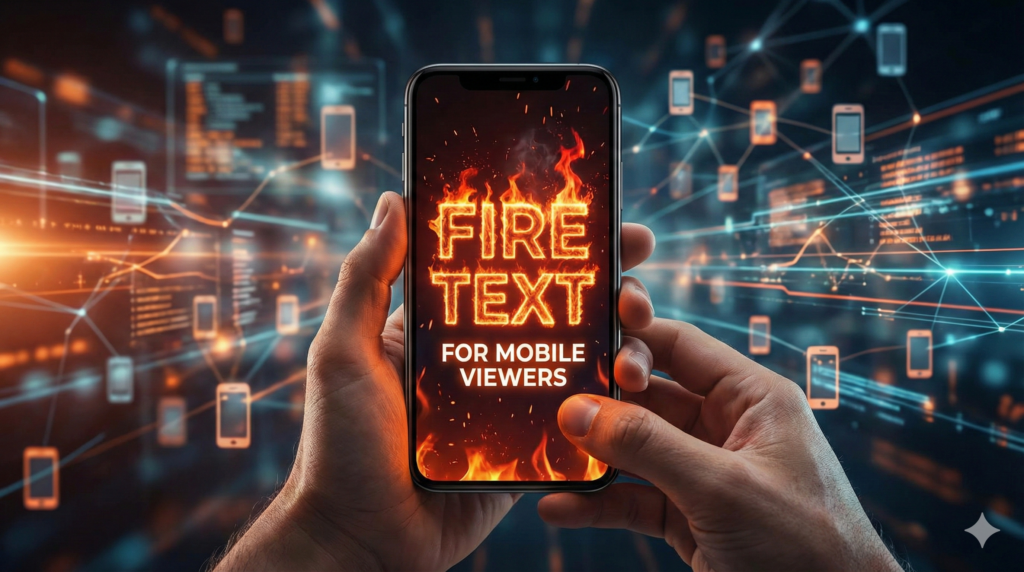 Fire Text for YouTube Thumbnails