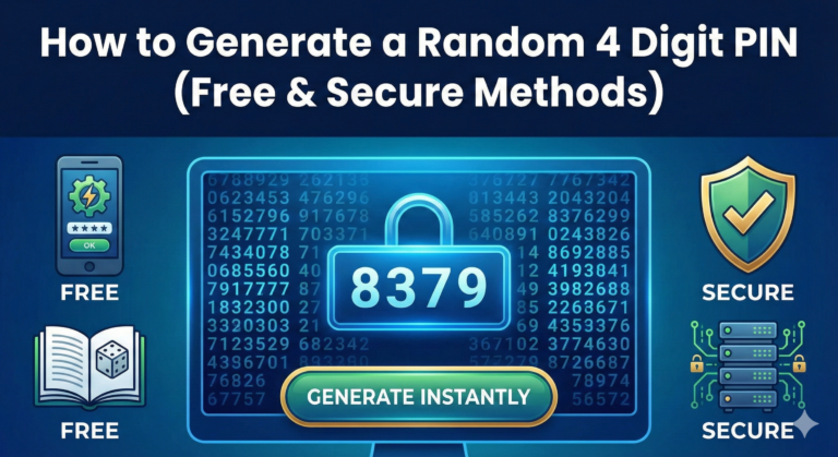 How to Generate a Random 4 Digit PIN