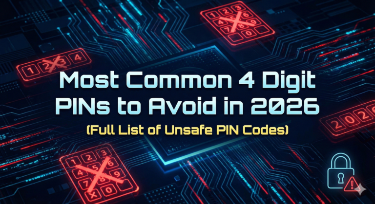 Most Common 4 Digit PINs to Avoid in 2026